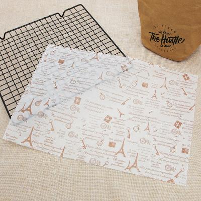 25Pcs/Lot Oilpaper Wrapping Paper for Bread Sandwich Burger Fries/Food-grade Wax Paper Baking Tools Kitchen Gadgets 3 Sizes