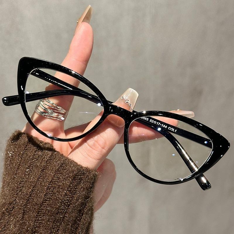 Cat Eye Blue Light Blocking Glasses Women Fashion Design Decorative Glasses Men Advanced Style OfficialBusiness Computer Eyewear