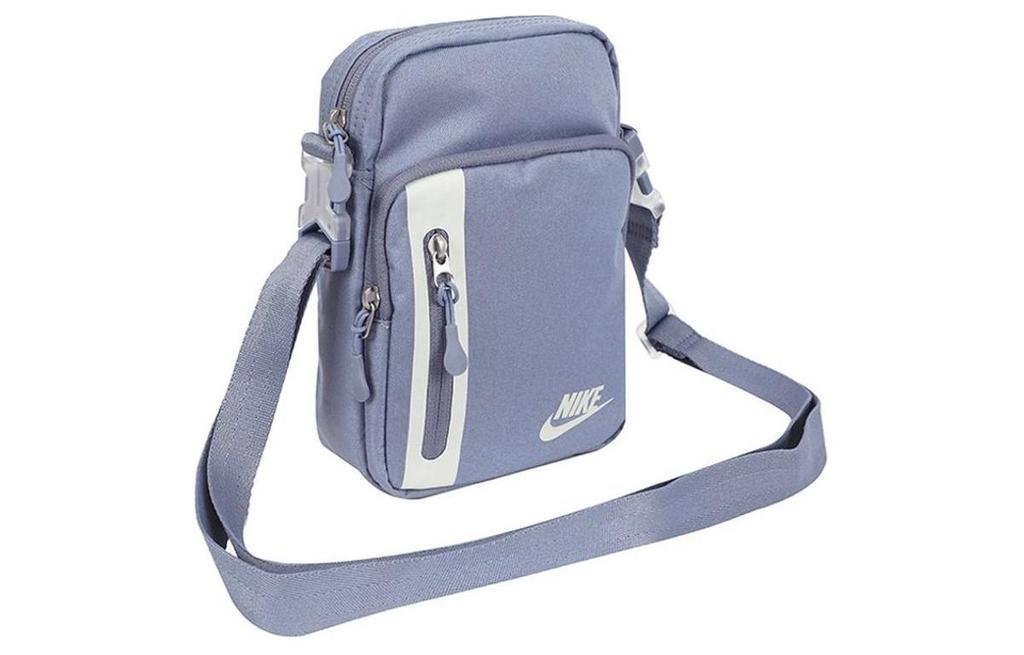 Nike Elemental Fabric Portable Crossbody Bag, Shoulder Bag Unisex Gray Slate Blue & Light Silver DN2557-493