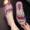 Printed Summer Slippers for Women Anti Slip Soft Sole for Men Indoor Home Couple's New Trendy Leisure Flat Bottom Slippers