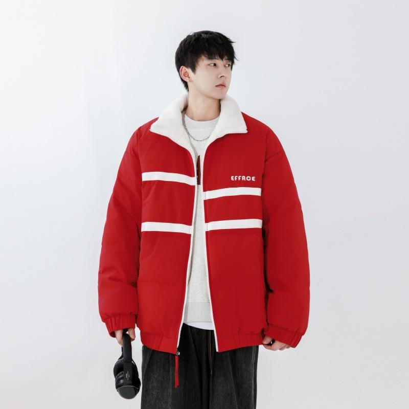 Fashionable American Down Jacket Men's New Trendy Brand Loose Reversible Thickened Warm Top