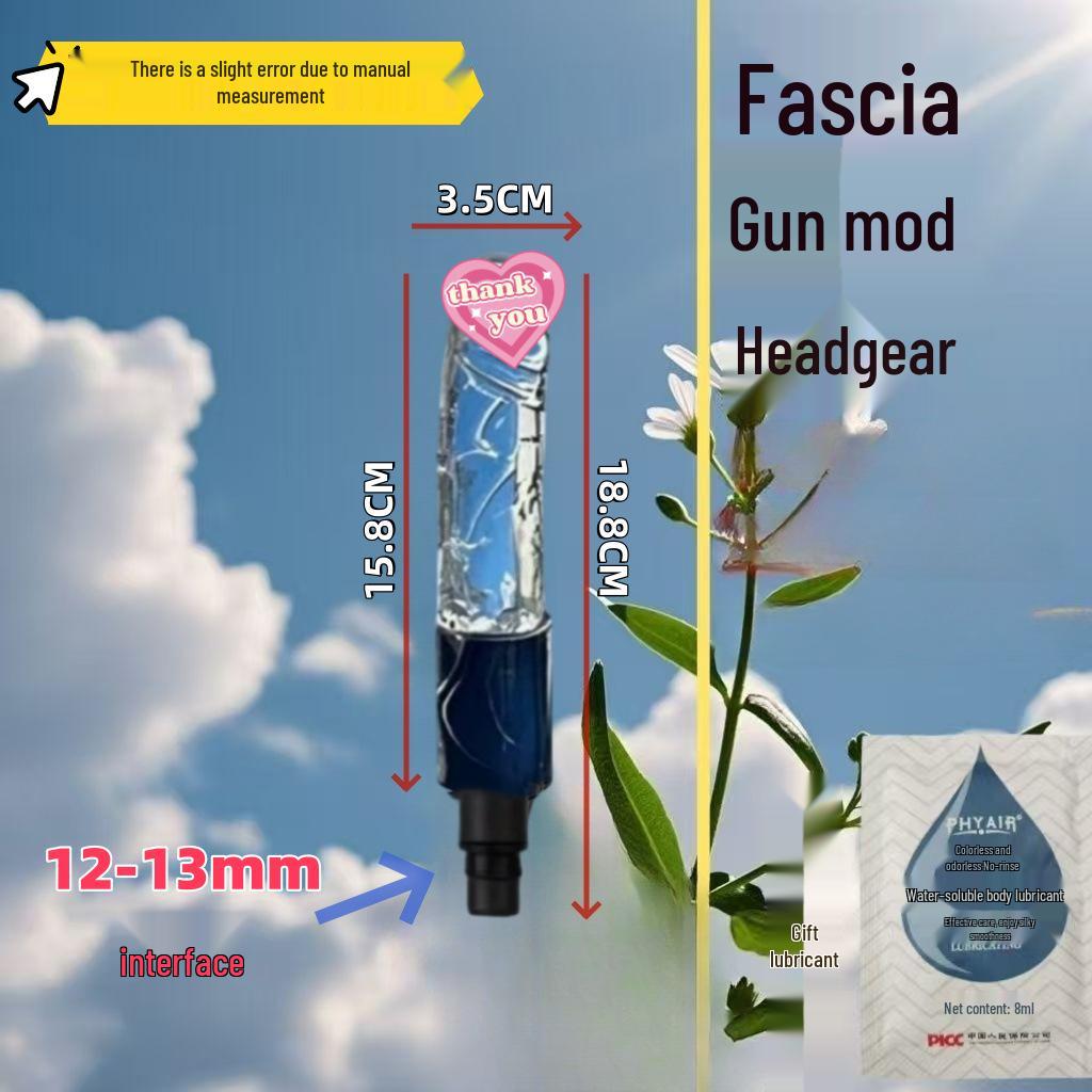 Testa Massaggiante per Pistola Fasciale Dildo - Prodotto per Adulti Femminili con Doppia Interfaccia