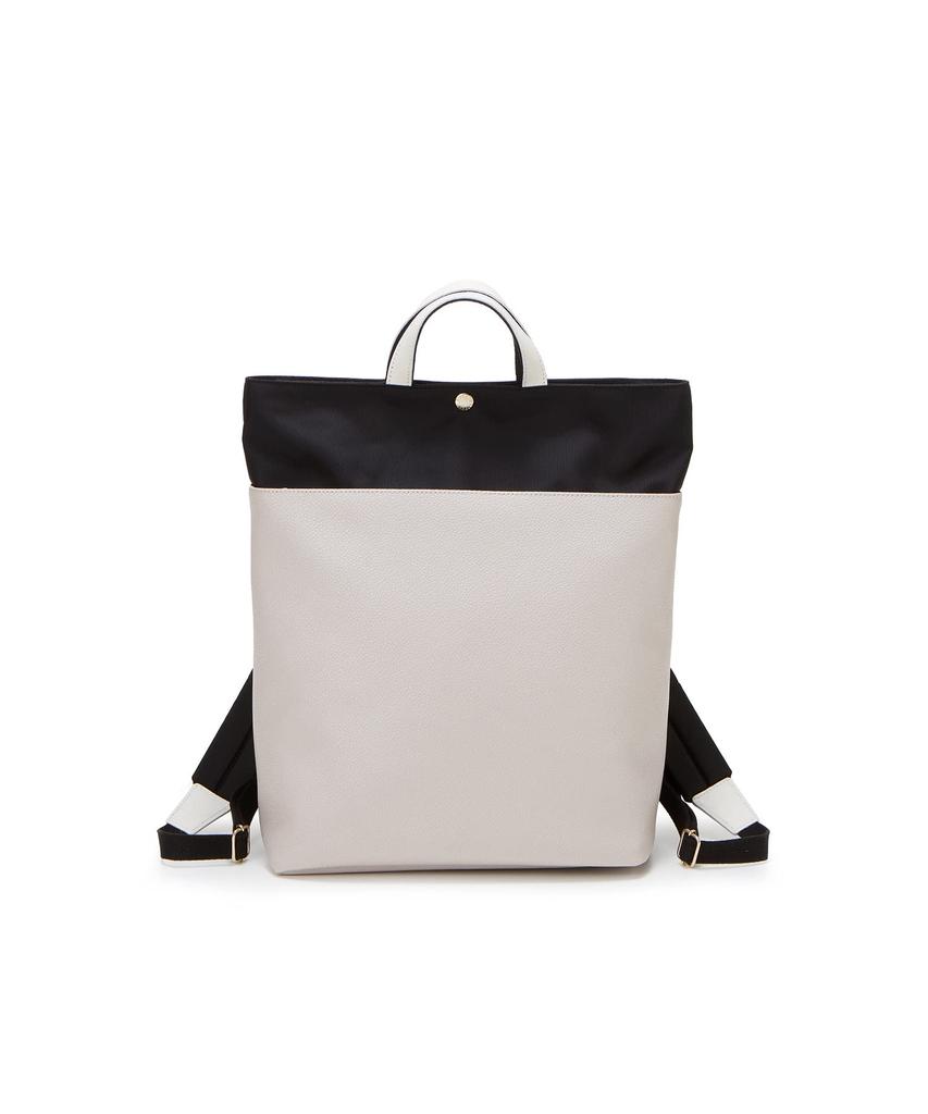 SCOTCH GRAIN Bag Bicolor A4 Backpack Rucksack 503082100223 Sand Gray One Size [Topkapi] Mother's Women's