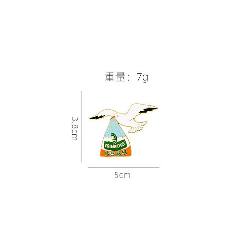 Qingdao Series Beer Culture Enamel Metal Magnetic Fridge Magnet Shandong Travel Souvenir Home Decor Refrigerator Decoration Magnet