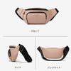 FANDARE Waist Waist Crossbody Sports Travel PU Gray Bag, Unisex, Waterproof, Pouch, Bag, Lightweight, One-Shoulder Bag, Stylish, Compact, Casual,