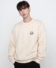 GRAVER [Unisex] Small Drawing Smile Sweatshirt_Cream/Black Logo