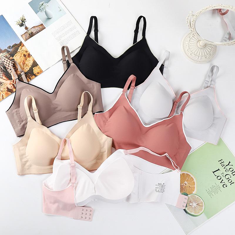 Ice Silk Seamless Plus Size Wireless Sports Bra with Back Shaping