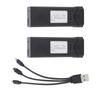2 Stück 3,7V 1800mAh Lithium-Akku mit Ladekabel für F184 S93 L900 A258 Fernbedienungsdrohne