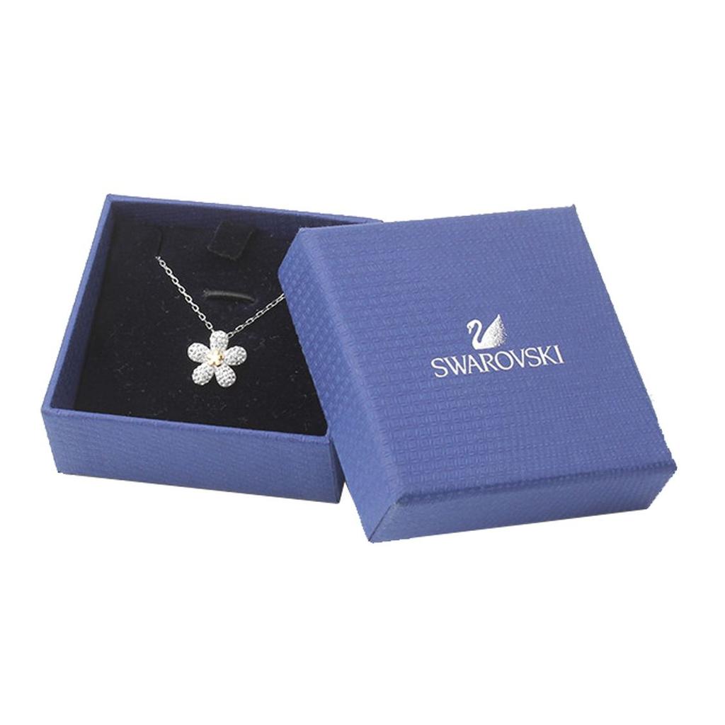 Swarovski Starkes Blumenhalsband Damen Halsketten Weiß 5136830