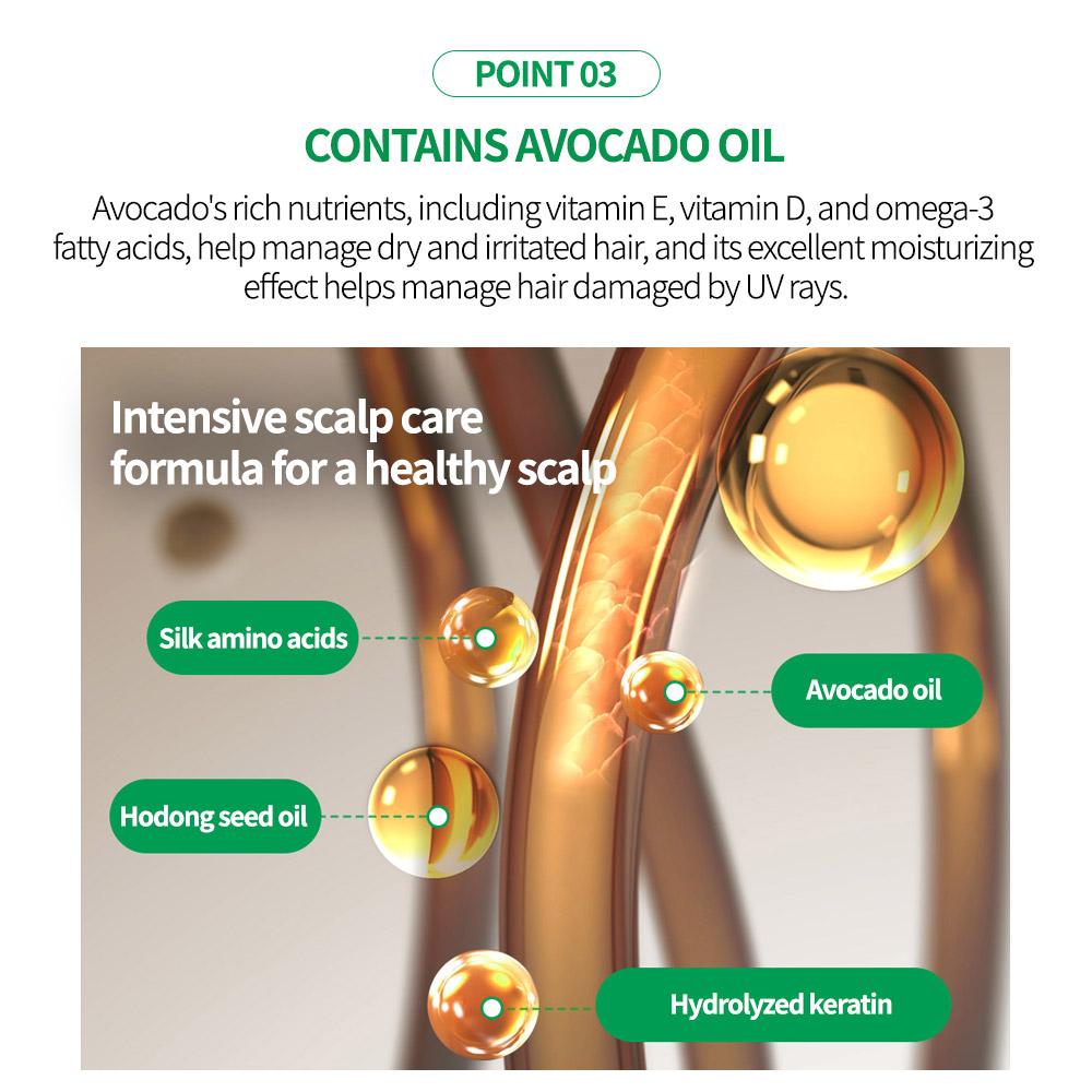 Farmstay Tamanu Oil Mild Shampoo Avocado 300ml