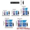 2pcs   2D FLAT PRINTING Curtains (Without Rod) Sakura Reflection Pattern Modern Curtains Fabric Curtains Holiday Use for Bedroom
