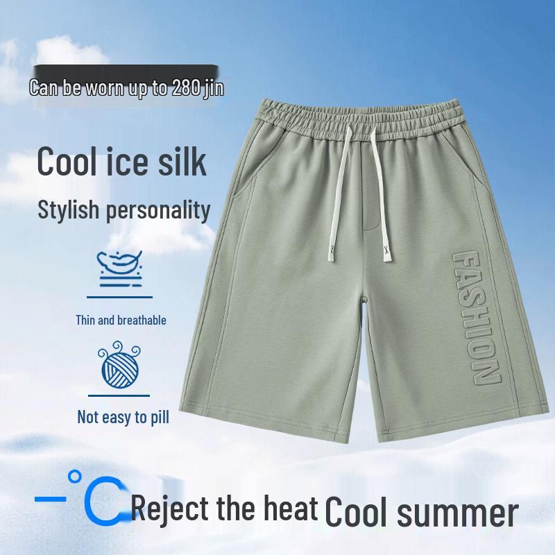 Men s Plus Size Ice Silk Casual Shorts 4XL
