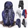 Thin Imitation Silk Square Scarf Luxury Print Headkercheif Hijab Foulard Bandana Women