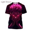 Camiseta con estampado 3D de Gojo Satoru e Itadoru Yuji para hombre,ropa de moda con gráfico de Jujutsu Kaiju,