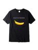 Zomer uniseks T-shirt Hoge Kwaliteit 100% Katoen Grappige Banaan Print Casual Losse Ronde Hals uniseks Korte Mouw T-shirt Heren T-shirts 72503