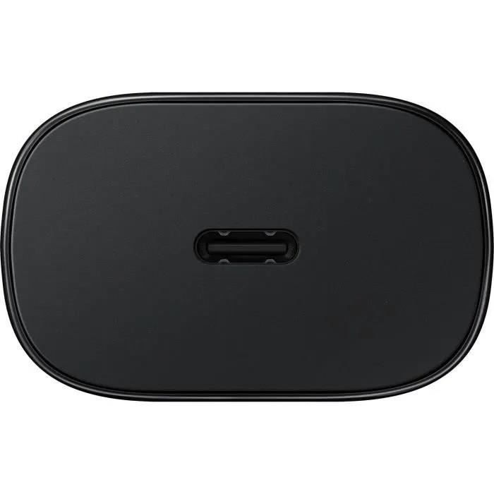 Schnelllade-Netzteil - 25W - SAMSUNG - USB Typ C Anschluss (ohne Kabel) - Noir