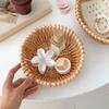 20/25cm Handwoven Wicker Baskets Breathable Round Rattan Woven Basket Moisture Resistant Kitchen Organizer Basket