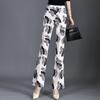Elastic Waist Plaid Micro Flare Pants - Slimming Bodycon Stretchy Women's Fashion for Summer 2025.