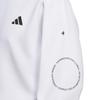 Adidas Golf Golf Poloshirt Schriftzug Grafik Rollkragen Langarmshirt Weiß Herren