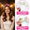 Shiny Sequin Headband for Festivals Star with Sparkly Sequins, 3D Glitter Crown Hair Hoop Party Favors Guests Christmas New Year Birthday, Decoration,
