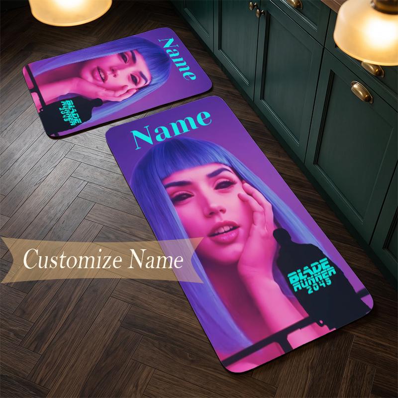 Blade Runner (1) Customize Name Flannel Kitchen Mat Soft Non-Slip Kitchen Floor Runner Rug for Home Kitchen Decor