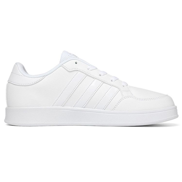 Adidas Breaknet Comfortable Versatile Non-Slip Durable Low-Top Kids Skate Shoes Kids Sneakers White FY9504