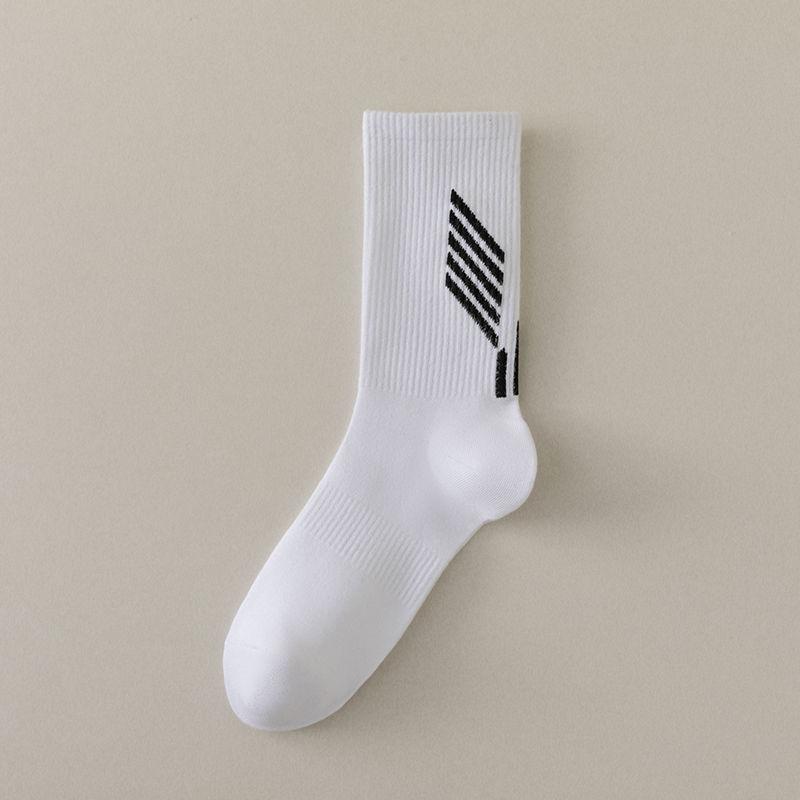 

1/5 пары носков для бега для мужчин и женщин, компрессионные носки для фитнеса, спортивные, яркие, дышащие, баскетбольные носки для марафона 1 pair белый