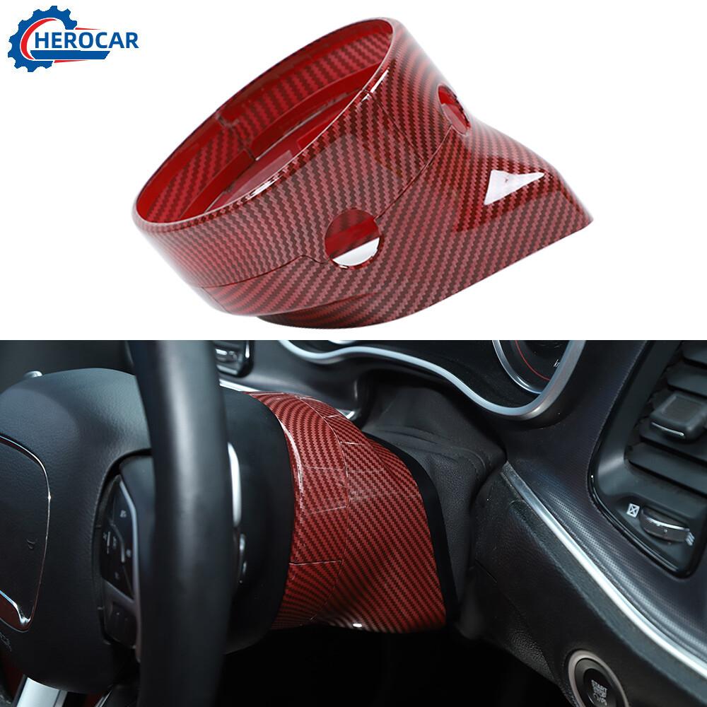 RED Carbon Fiber Interior Panel Cover Trim Bezels Kit for Dodge Charger 2011-25