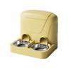 Automatic Cat Feeders With Storage Container, Dog Food Dispenser, Pets Food Double Bowl, Stainless Steel Feeding Dish Station