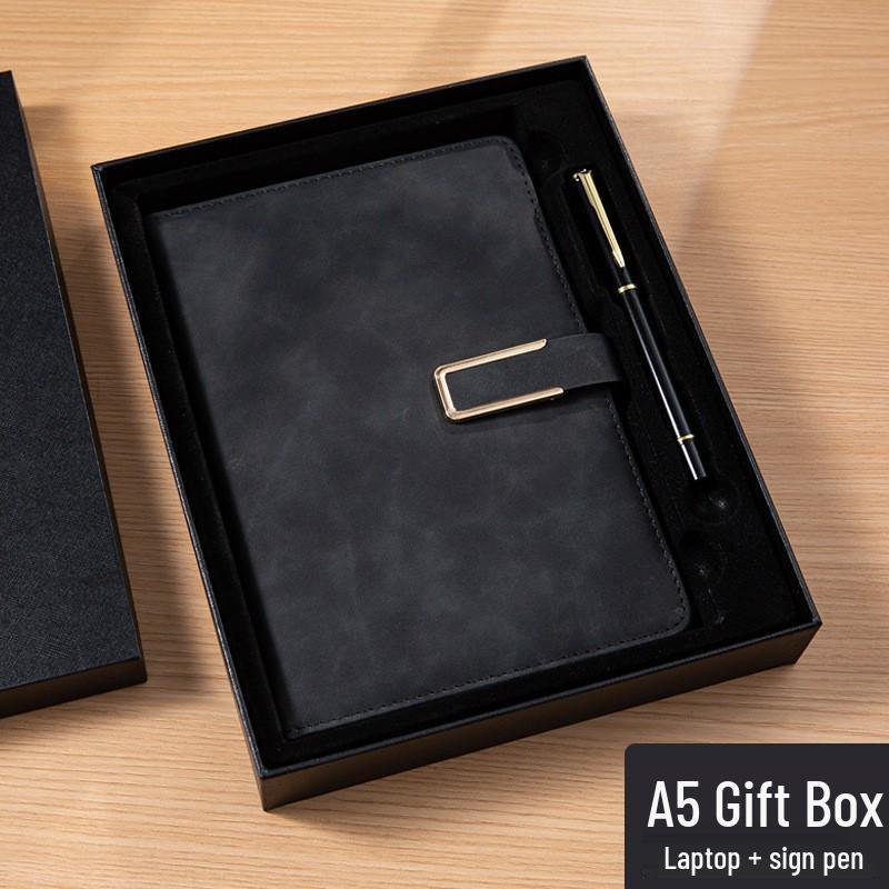 A5 Custom Logo Business Notebook Set - Premium Gift for Office Meetings