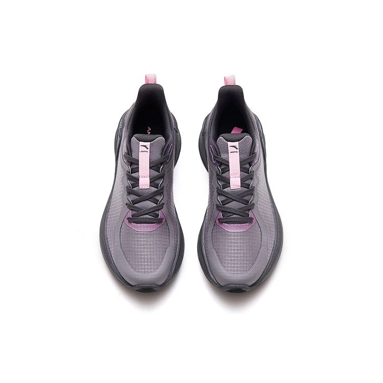 Anta City Comfortable Non-Slip Wear-Resistant Low-Top Running Shoes Women sneakers Gray Pink 122335566-3