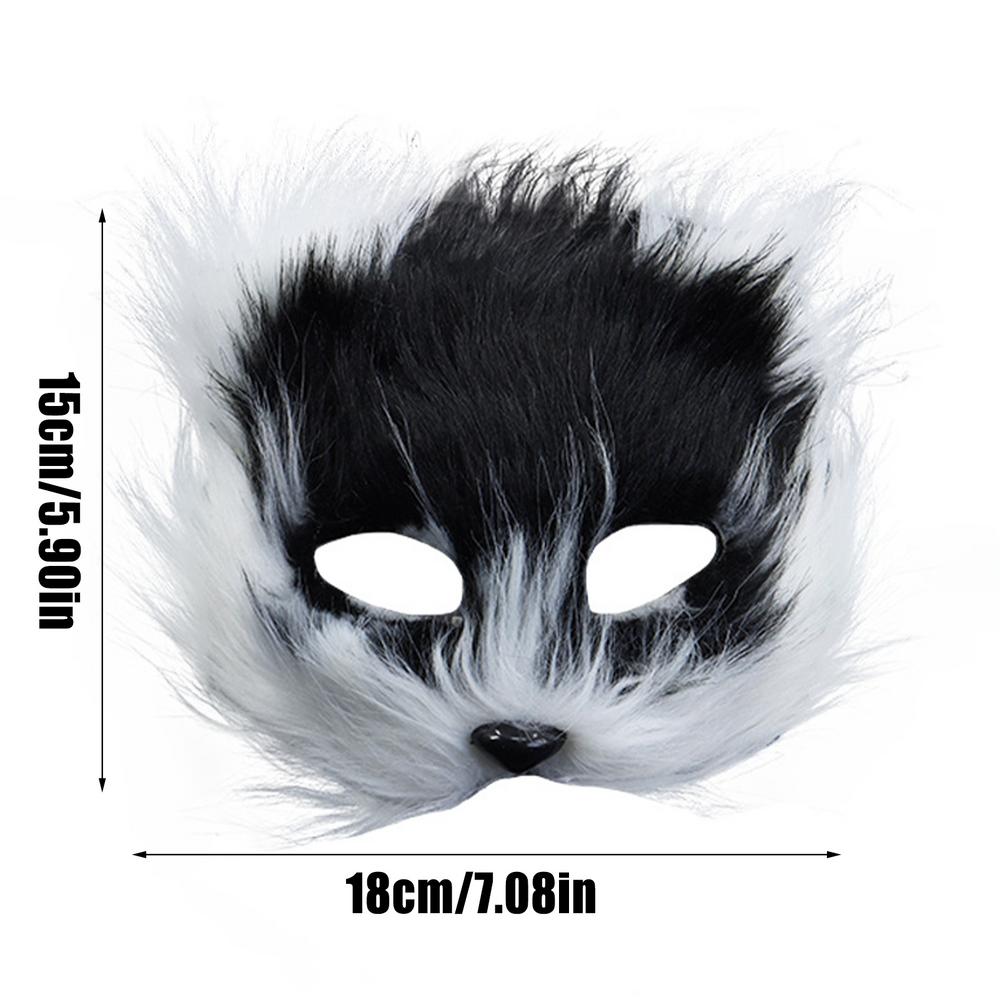 

Косплей Маска для лица Инновационный костюм Косплей Реквизит Животное Маскарадная маска Реквизит для костюма на Хэллоуин Маскарадная маска для лица чёрный
