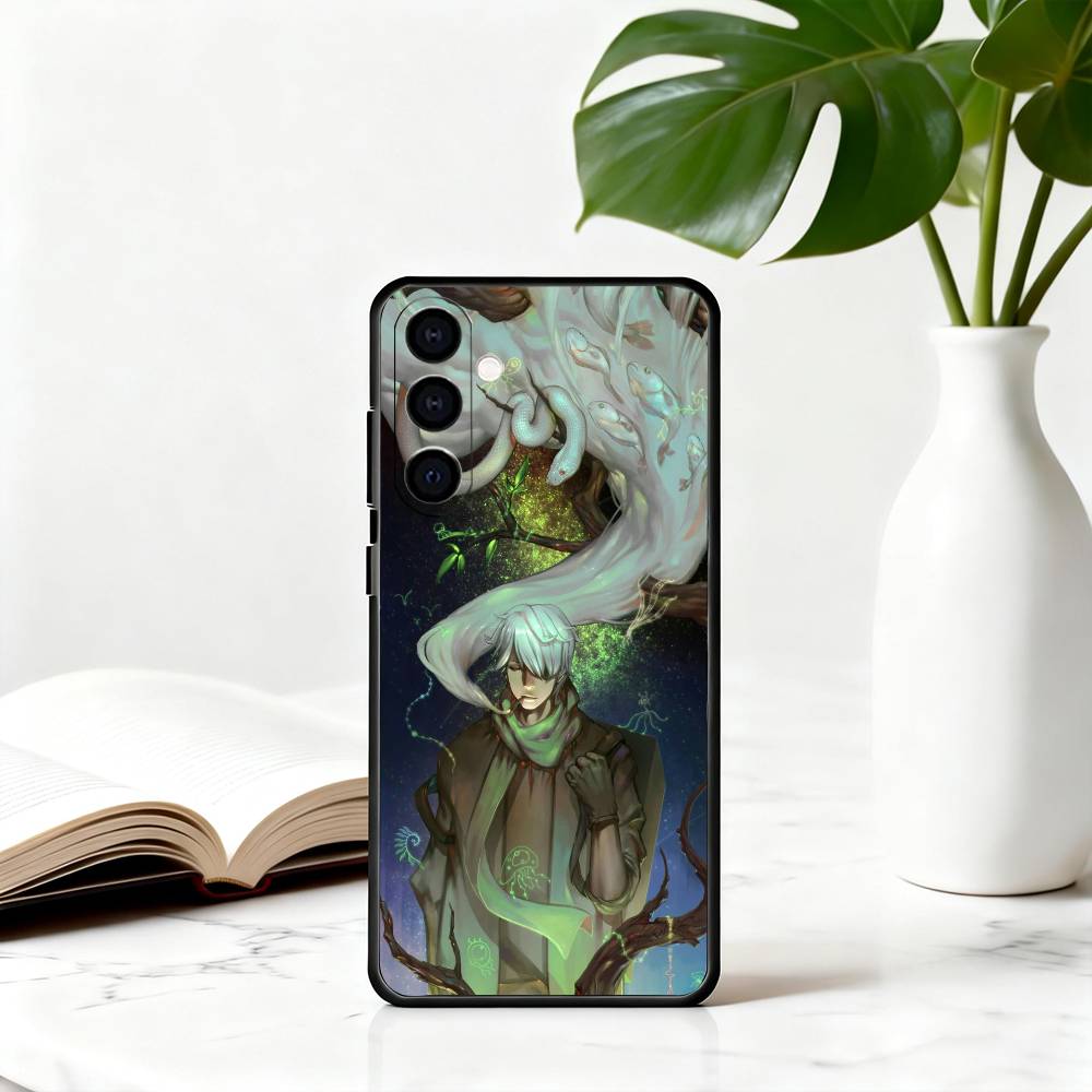 M-Mushishi G-Ginko-MGES Phone Case Black Silicone Soft For Samsung Galaxy A73,A72,A71,A70,A53,A52,A51