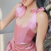 Elegant Solid Color Corset for Women Ladies Dress Corset Fashion Female Stretch Rope Waist Trainer for Prom Party