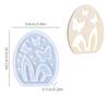 Hollowed Bunnies Silicone Candle Holder Molds for Making Tealight Holder Candle Stand Home Decoration Epoxy Resin Molds