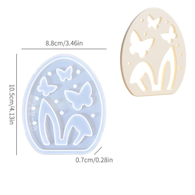 Hollowed Bunnies Silicone Candle Holder Molds for Making Tealight Holder Candle Stand Home Decoration Epoxy Resin Molds