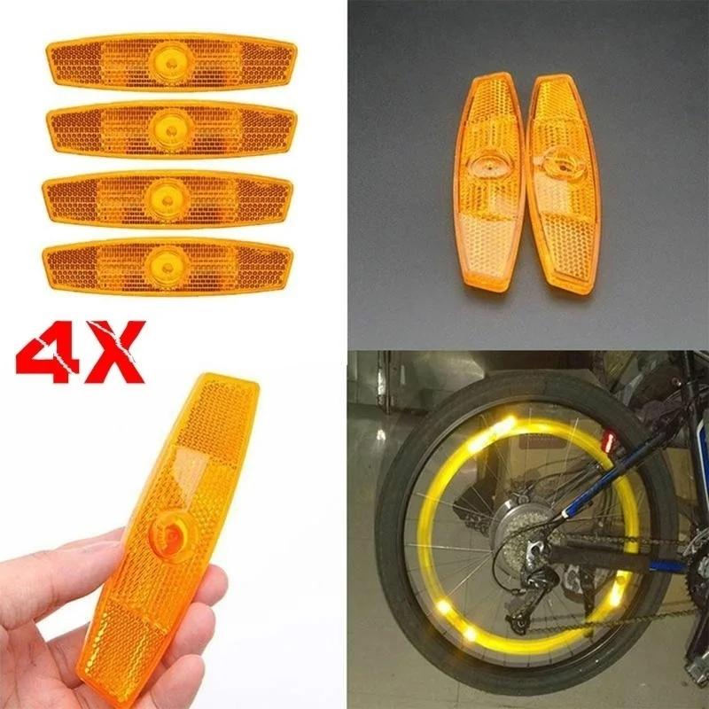 Tail Light Spoke Decorative Reflector Strip Bicycle Night Warning Light Rear Night Light Front Panel Mountain Bike Rear LS