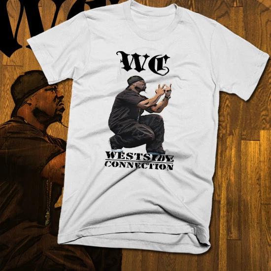 

West Coast Gangsta Rap Style T-Shirt, WC hip hop, all sizes, California, white M