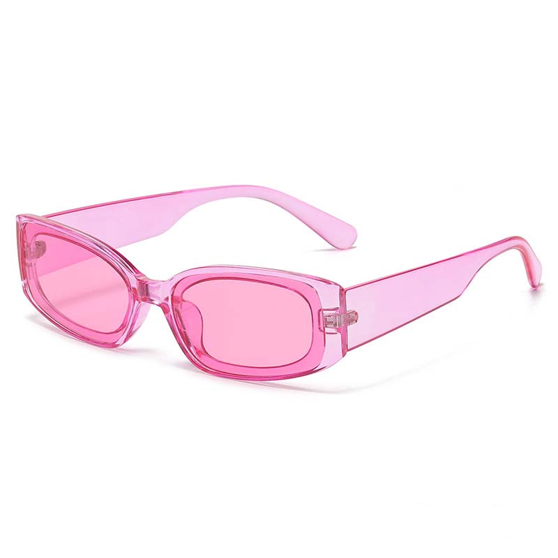 Rectangle Sunglasses Women Luxury Small Frame Glasses for Men Vintage Square Cat Eye Jelly Color Oculos De Sol Feminino