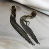 South Korea's New Long Tassel Earrings Fashion Vintage Trend Temperament Earrings Women Party Jewelry Accessories