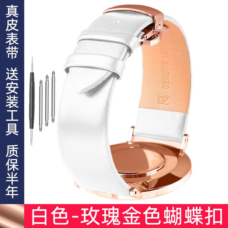Thin Leather Strap 12 14 15mm 16mm 18mm 19mm 20mm 22mm For Tissot Longines Casio Watch Band Men Women Brown Blue White Bracelet