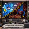 Arazzo da Parete Nome Personalizzato Modello Poppy Playtime Tessuto Stampato Personalizzato Decorazione Murale