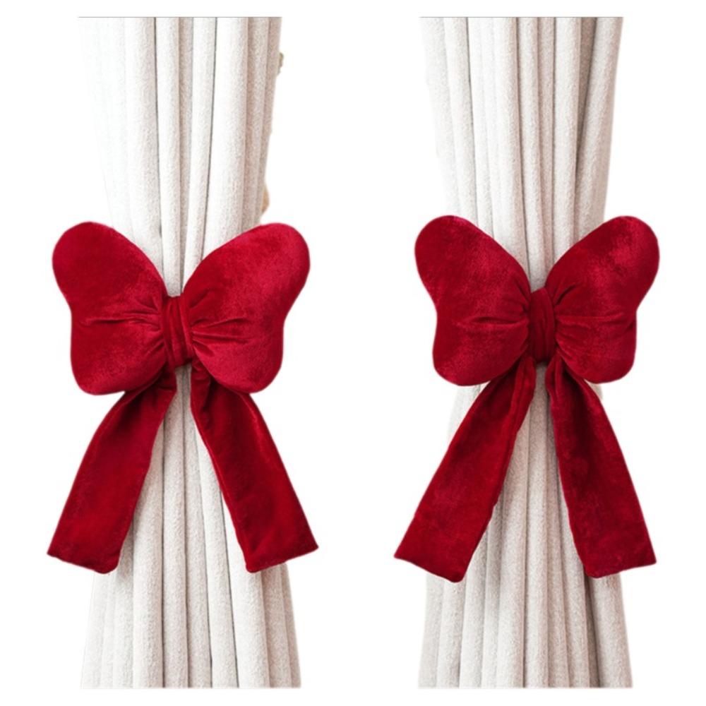 Romantic Mosquito Net Tie Velvet Curtain Tieback Curtain Bundle Rope Curtains Tie Rope  Homestay Style 2