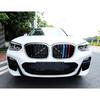 Tricolor Grille ert Trims Compatible with BMW G01 X3 2018- or G02 X4 - (Not fit for  X4 M40i) Accessories for 7-Beams Standard Kidney Grille