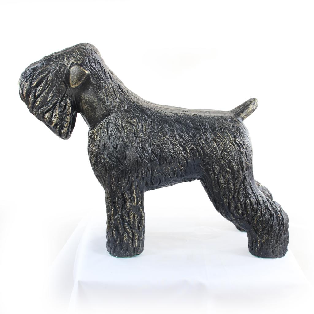 Czarny Terier Rosyjski, Russian Black Terrier - Statuetka Psa W Naturalnym Rozmiarze, Figura W Skali 1:1, Posąg Do Ogrodu Marki Art-Dog