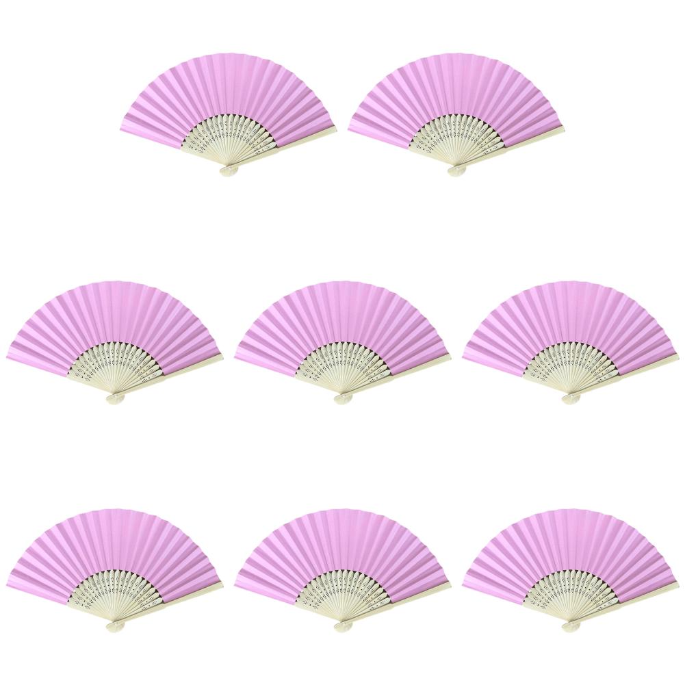 1-50PCS Bamboo Folding Fan Solid Color DIY Drawing Painting Fan Handheld Folded Fan for Home Dancing Party Wedding Decoration