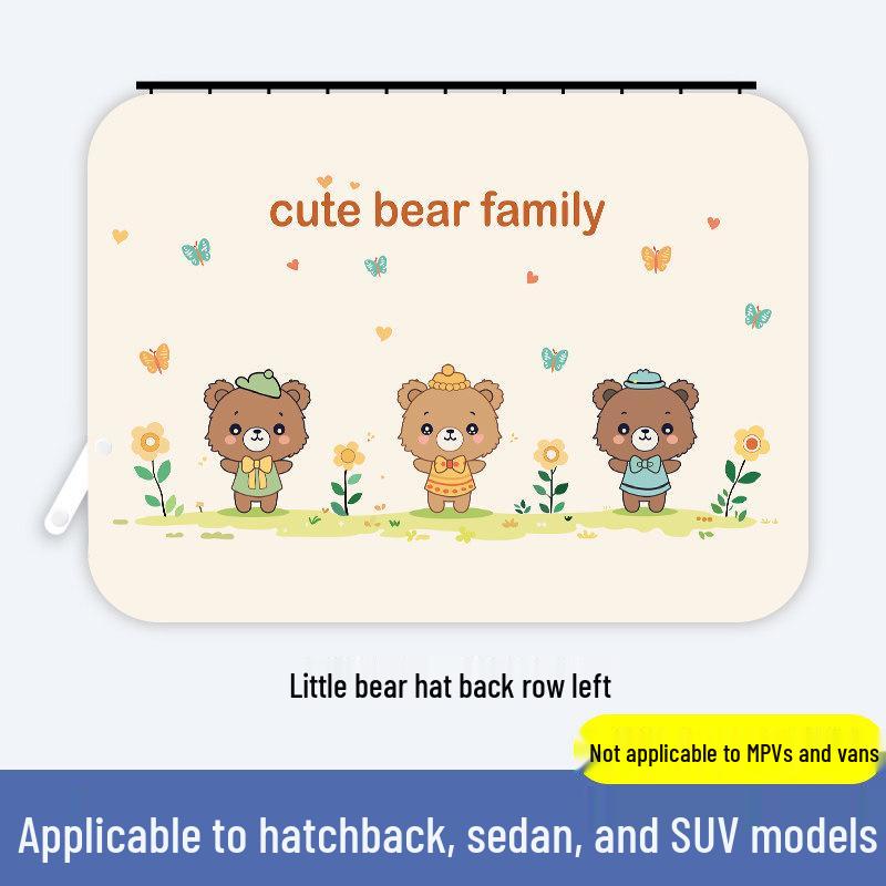 Car Sun Shade Blackout Curtains for Baby Stroller & Window Privacy - Heat Insulation & Sun Protection All Car Models