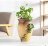 Vaso in ceramica personalità creativa vaso per fiori succulenti poroso grande capacità cambio colore graduale ornamento da esterno giardino cinese