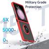 High-eng Rotatable Finger Ring Car Holder Phone Case for Samsung Galaxy Z Flip 7 6 5 4 Shockproof Protection Bracket Back Cover