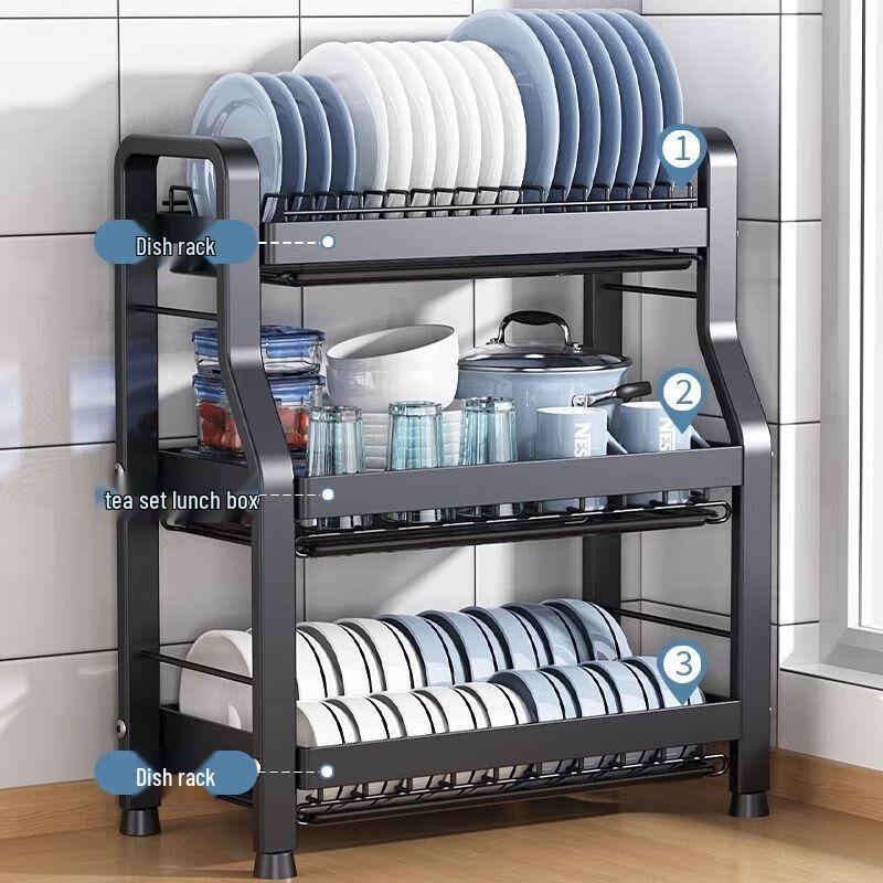Miflame 3-Tier Stainless Steel Dish Drying Rack